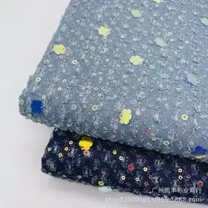 牛仔混纺罗纹面料 030
